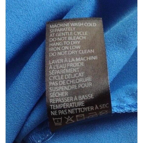 Fylo Top Womens Large Button Up Tab Sleeves Pockets Shoulder Tabs Office - Picture 10 of 16